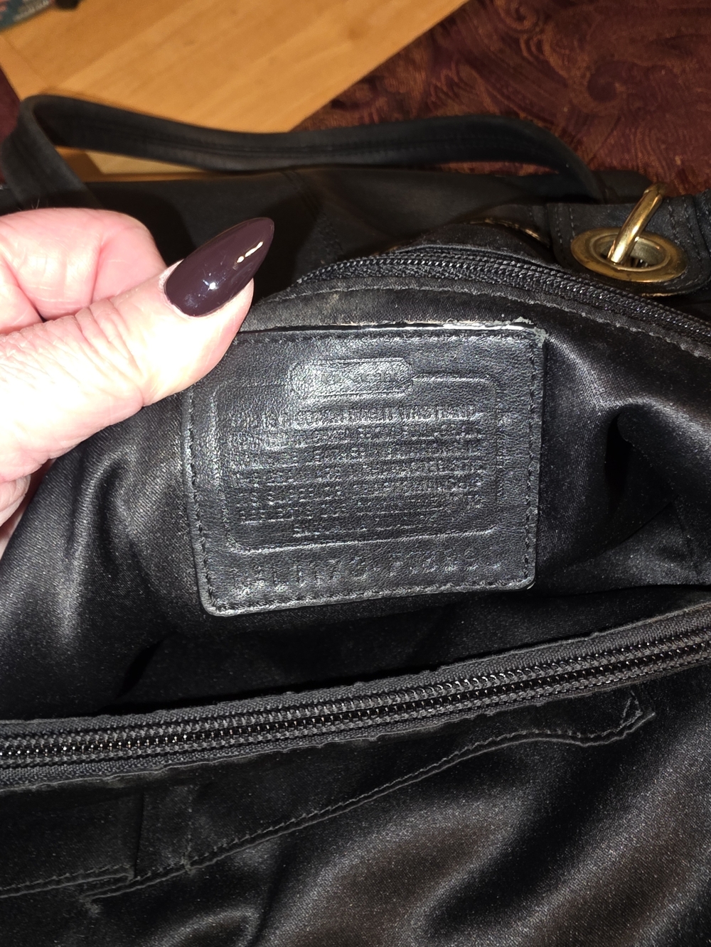 Coach 2011 Penelope Black Leather Tote Shoulder Bag - Picture 9 of 10